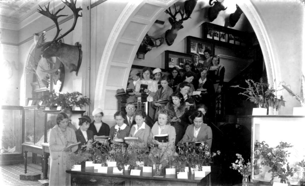 A botany lecture held at the BC Provincial Museum in April or May 1934.